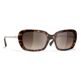 Chanel - Square Sunglasses - Dark Tortoise Brown - Chanel Eyewear