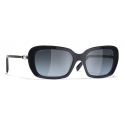 Chanel - Occhiali Quadrati da Sole - Blu Scuro - Chanel Eyewear