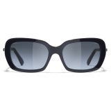 Chanel - Occhiali Quadrati da Sole - Blu Scuro - Chanel Eyewear