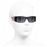 Chanel - Rectangle Sunglasses - Black Gray - Chanel Eyewear