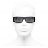 Chanel - Rectangle Sunglasses - Black Gray - Chanel Eyewear