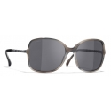 Chanel - Occhiali Quadrati da Sole - Grigio - Chanel Eyewear