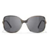 Chanel - Occhiali Quadrati da Sole - Grigio - Chanel Eyewear