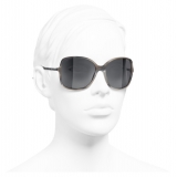 Chanel - Occhiali Quadrati da Sole - Grigio - Chanel Eyewear