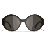 Chanel - Occhiali Rotondi da Sole - Marrone - Chanel Eyewear