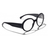 Chanel - Occhiali Rotondi da Sole - Blu Scuro Trasparente - Chanel Eyewear