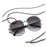 Chanel - Pantos Sunglasses - Silver Gray - Chanel Eyewear