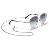 Chanel - Occhiali Modello Pantos da Sole - Argento Grigio - Chanel Eyewear