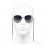 Chanel - Occhiali Modello Pantos da Sole - Argento Grigio - Chanel Eyewear