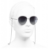 Chanel - Occhiali Modello Pantos da Sole - Argento Grigio - Chanel Eyewear