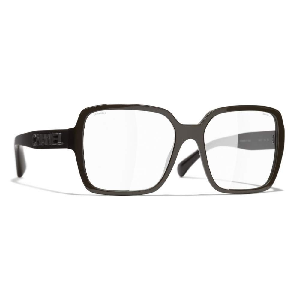 Chanel - Square Sunglasses - Brown Transparent - Chanel Eyewear
