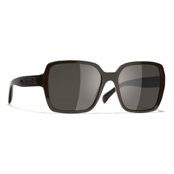 Chanel - Occhiali Quadrati da Sole - Marrone - Chanel Eyewear