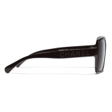 Chanel - Square Sunglasses - Dark Red Gray - Chanel Eyewear