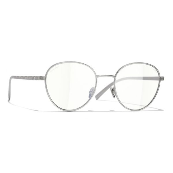 Chanel - Pantos Sunglasses - Silver Transparent - Chanel Eyewear