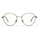 Chanel - Pantos Sunglasses - Dark Gold Transparent - Chanel Eyewear