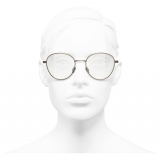 Chanel - Occhiali Modello Pantos da Sole - Oro Scuro Trasparente - Chanel Eyewear