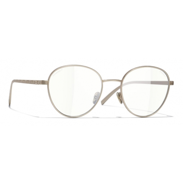 Chanel - Occhiali Modello Pantos da Sole - Oro Trasparente - Chanel Eyewear