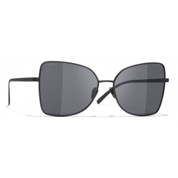 Chanel - Butterfly Sunglasses - Black Gray - Chanel Eyewear