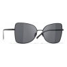 Chanel - Occhiali a Farfalla da Sole - Nero Grigio - Chanel Eyewear