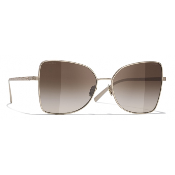 Chanel - Butterfly Sunglasses - Gold Brown - Chanel Eyewear