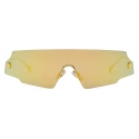 Fendi - Fendi Forceful - Shield Sunglasses - Yellow Gold - Sunglasses - Fendi Eyewear