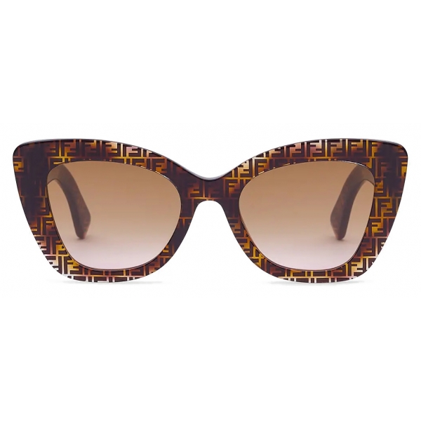 Fendi - F is Fendi - Square Sunglasses - Havana - Sunglasses - Fendi Eyewear