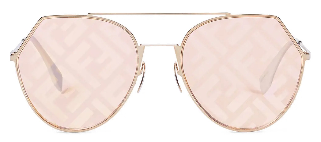 Sunglasses Fendi Beige in Plastic - 35880733