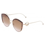Fendi - F is Fendi - Cat-Eye Oversize Sunglasses - Brown - Sunglasses - Fendi Eyewear