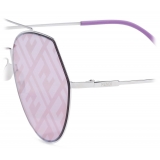 Fendi - Eyeline - Aviator Sunglasses - Purple - Sunglasses - Fendi Eyewear