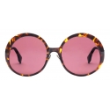 Fendi - Promeneye - Occhiali da Sole Rotondi Oversize - Rosso - Occhiali da Sole - Fendi Eyewear