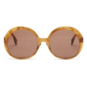 Fendi - Promeneye - Occhiali da Sole Rotondi Oversize - Marrone - Occhiali da Sole - Fendi Eyewear