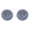 Fendi - Run Away - Oversize Round Sunglasses - Gray - Sunglasses - Fendi Eyewear