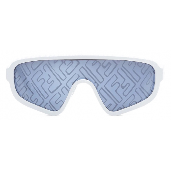 Fendi - Botanical Fendi - Shield Sunglasses - White - Sunglasses - Fendi Eyewear