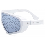 Fendi - Botanical Fendi - Shield Sunglasses - White - Sunglasses - Fendi Eyewear