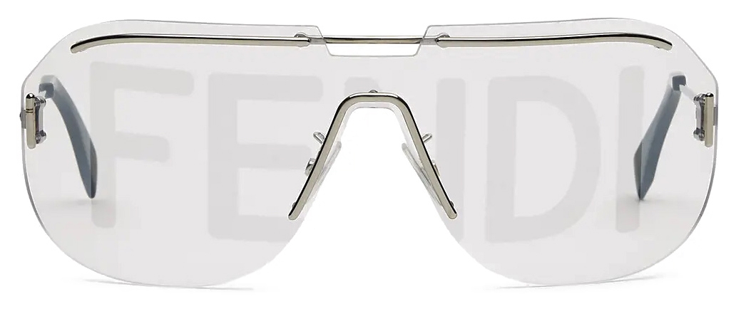 Fendi - Fendi Code - Shield Sunglasses - Gold - Sunglasses - Fendi