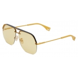 Fendi - Fendi Pack - Pilot Sunglasses - Yellow - Sunglasses - Fendi Eyewear