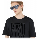 Fendi - Fabulous 2.0 - Shield Sunglasses - Gray - Sunglasses - Fendi Eyewear