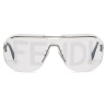 Fendi - Fendi Code - Occhiali da Sole a Mascherina - Argento - Occhiali da Sole - Fendi Eyewear