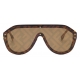 Fendi - Fendi Fabulous - Shield Sunglasses - Brown - Sunglasses - Fendi Eyewear