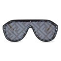 Fendi - Fendi Fabulous - Occhiali da Sole a Mascherina - Nero - Occhiali da Sole - Fendi Eyewear