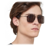 Fendi - Eyeline - Occhiali da Sole Rettangolare - Grigio - Occhiali da Sole - Fendi Eyewear