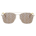 Fendi - Eyeline - Rectangular Sunglasses - Yellow - Sunglasses - Fendi Eyewear