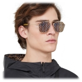 Fendi - Eyeline - Rectangular Sunglasses - Yellow - Sunglasses - Fendi Eyewear