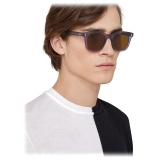 Fendi - Fendi - Occhiali da Sole Squadrati - Blu Trasparente - Occhiali da Sole - Fendi Eyewear