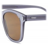 Fendi - Fendi - Square Sunglasses - Transparent Blue - Sunglasses - Fendi Eyewear