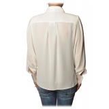 Elisabetta Franchi - Camicia Manica Lunga - Bianca - Camicia - Made in Italy - Luxury Exclusive Collection