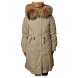Woolrich - Giubbotto Lungo Woolrich Cascade - Panna - Giacca - Luxury Exclusive Collection
