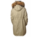 Woolrich - Giubbotto Lungo Woolrich Cascade - Panna - Giacca - Luxury Exclusive Collection