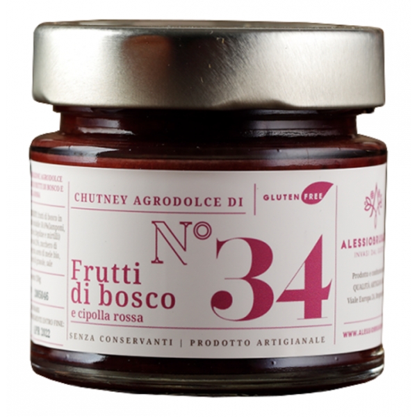 Alessio Brusadin - Chutney ai Frutti di Bosco e Cipolla Rossa - Chutney - Agrodolci - Chutney Artigianali