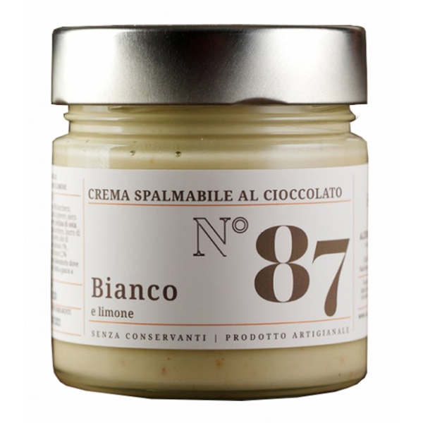 Alessio Brusadin - Crema Spalmabile al Cioccolato Bianco e Limone - Creme Extra al Cioccolato - Creme Artigianali